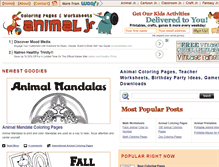 Tablet Screenshot of animaljr.com